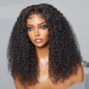 Wig Anne - Natural Bouncy Fluffy Jerry Curl 13x4 Frontal Lace Wig 18"