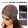 Double Drawn Glueless 2X6 Closure Lace Bob 100% Human Hair Wig - Image 3