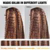 Glueless Mix Highlight Color 13x4 Full Frontal Lace Wig 22” - Image 2