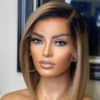 Blonde Ombre Color T Part Lace Bob Wig 12"