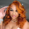 Ginger Orange Color Glueless 13x4 Frontal Lace Wig - Image 2