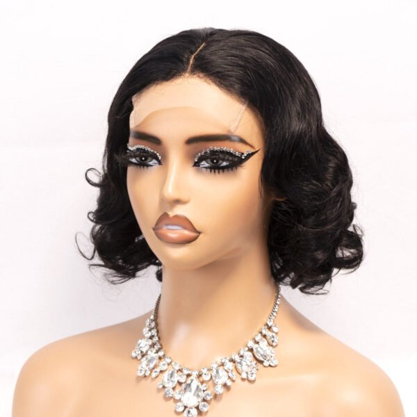 High Density Bouncy Curls 4X4 Lace Closure Wig - Image 3