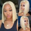 Silky 4x4 Closure Bob Wig White 613# - Image 2